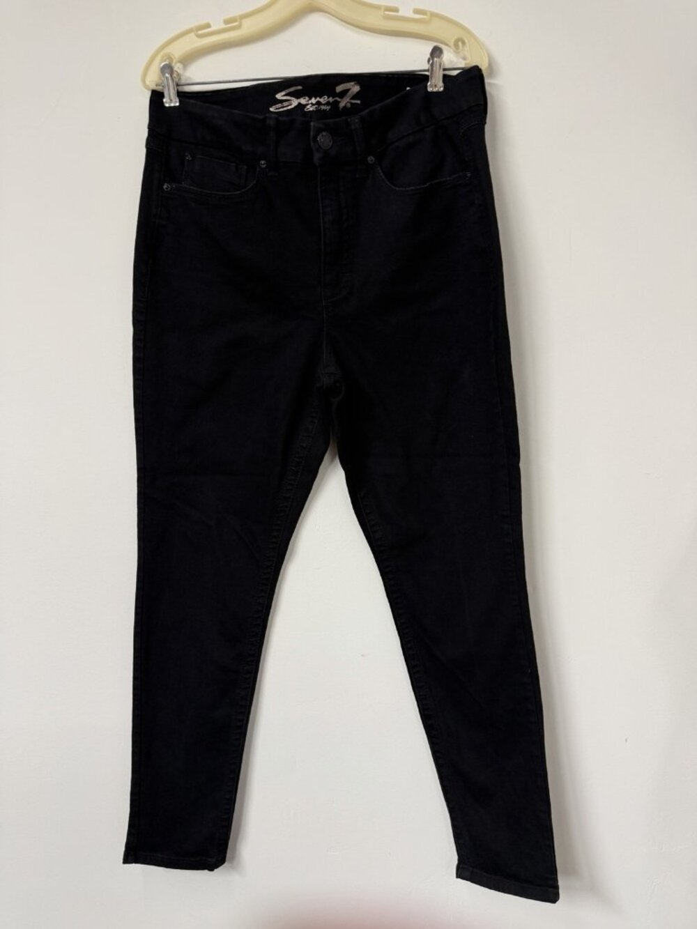 Seven 7 Women's 14 Black‎ Tummyless High Rise Comfortable Stretch Skinny Jeans